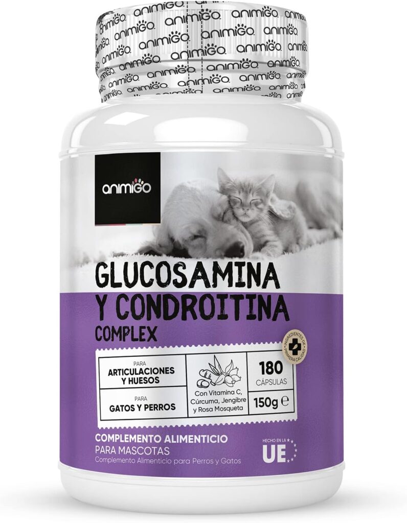 Complejo de Glucosamina y Condroitina para Perros y Gatos Objetivo Huesos Fuertes